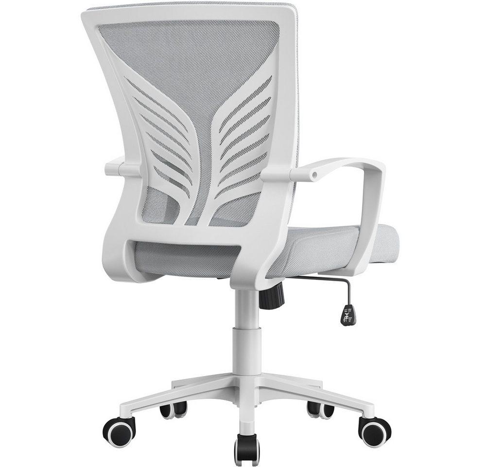 Yaheetech Bürostuhl Höhenverstellbarer Drehstuhl (1 St), Schreibtischstuhl mit Schaukelfunktion für Arbeitszimmer/Büro von Yaheetech