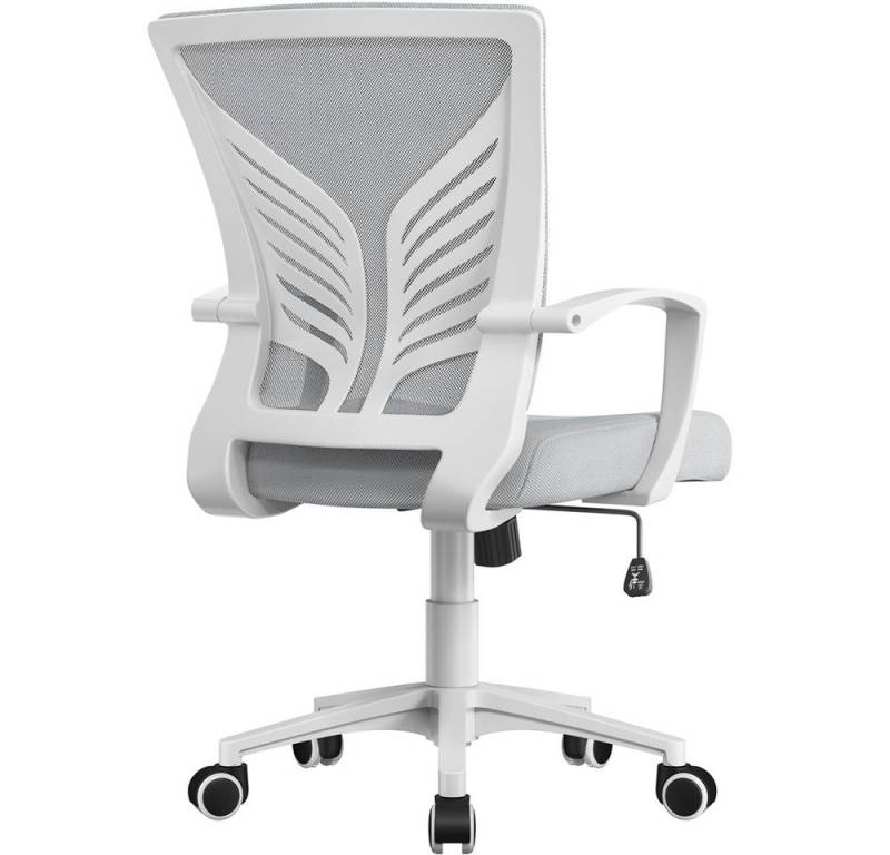 Yaheetech Bürostuhl Höhenverstellbarer Drehstuhl (1 St), Schreibtischstuhl mit Schaukelfunktion für Arbeitszimmer/Büro von Yaheetech