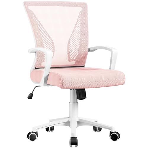 Yaheetech Bürostuhl ergonomischer Schreibtischstuhl Drehstuhl Chefsessel Sportsitz Mesh Netz Stuhl höhenverstellbar Wippfunktion von Yaheetech