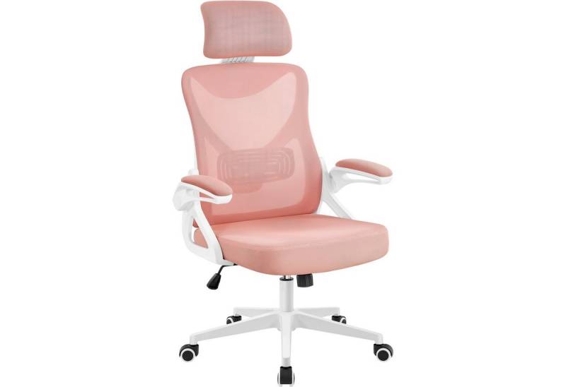 Yaheetech Drehstuhl, Bürostuhl Ergonomisch, Schreibtischstuhl mit Hochklappbaren Armlehnen von Yaheetech