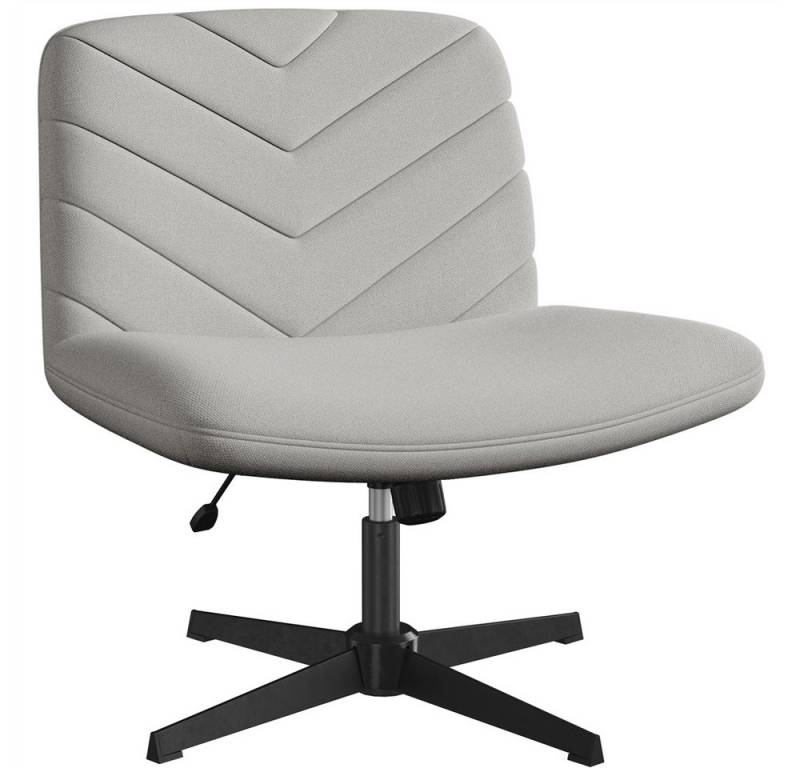 Yaheetech Drehstuhl Polstersessel, Bürostuhl Höhenverstellbarer Schreibtischstuhl mit breitem Sitzkissen von Yaheetech