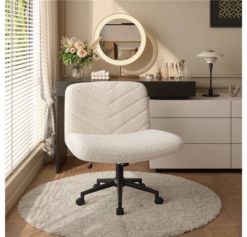 Yaheetech Drehstuhl Polstersessel, Bürostuhl Höhenverstellbarer Schreibtischstuhl mit breitem Sitzkissen Yaheetech Drehstuhl Polstersessel, Bürostuhl Höhenverstellbarer Schreibtischstuhl mit breitem Sitzkissen von Yaheetech