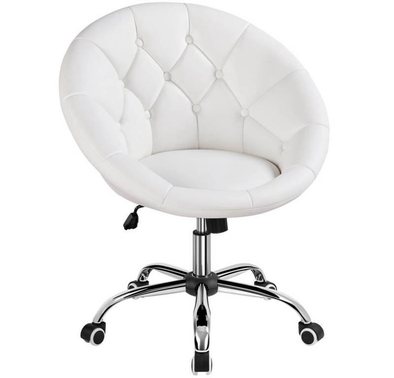 Yaheetech Drehstuhl Schreibtischstuhl Ergonomischer Bürostuhl, Höhenverstellbarer Bürosessel mit Rollen und Wippfunktion von Yaheetech