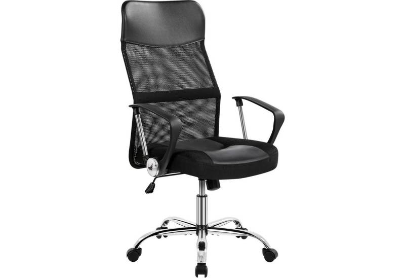 Yaheetech Drehstuhl Verstellbarer Bürostuhl, Ergonomischer Chefsessel mit Hoher Rückenlehne, 360° drehbar Yaheetech Drehstuhl Verstellbarer Bürostuhl, Ergonomischer Chefsessel mit Hoher Rückenlehne, 360° drehbar von Yaheetech