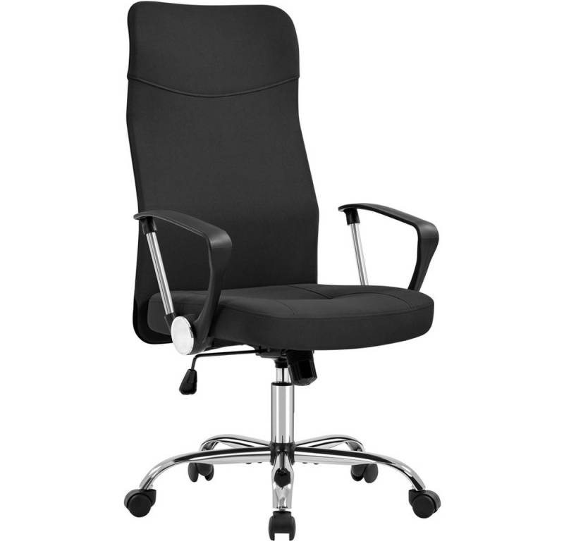 Yaheetech Drehstuhl Verstellbarer Bürostuhl, Ergonomischer Chefsessel mit Hoher Rückenlehne, 360° drehbar von Yaheetech