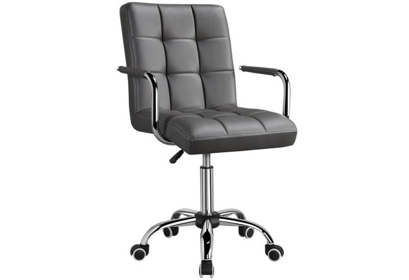 Yaheetech Drehstuhl höhenverstellbar Chefsessel, ergonomischer Bürostuhl auf Rädern von Yaheetech