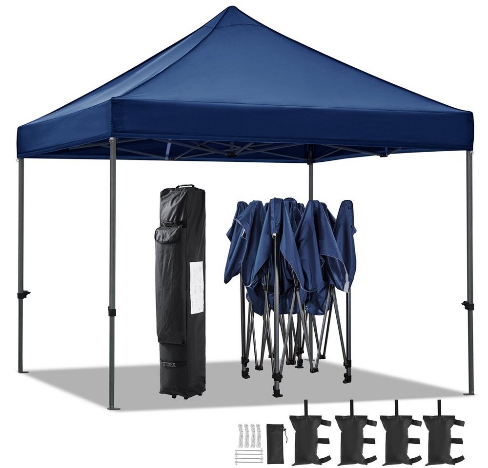 Yaheetech Faltpavillon, 3x3m Pavillon inkl. Tasche mit Rollen von Yaheetech