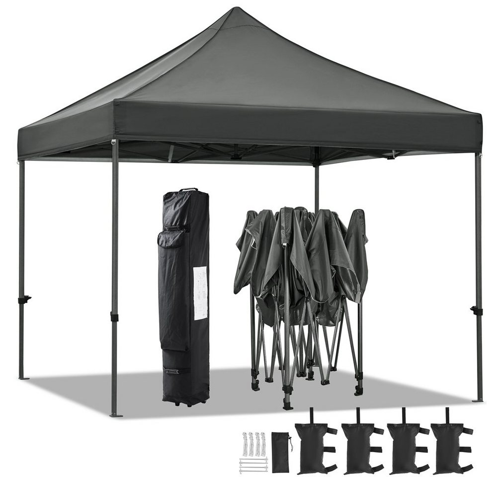 Yaheetech Faltpavillon, 3x3m Pavillon inkl. Tasche mit Rollen von Yaheetech