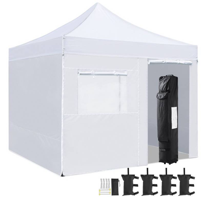 Yaheetech Faltpavillon 3x3 m, mit 4 Seitenteilen, Pavillon inkl. Tasche, mit 4 Seitenteilen von Yaheetech
