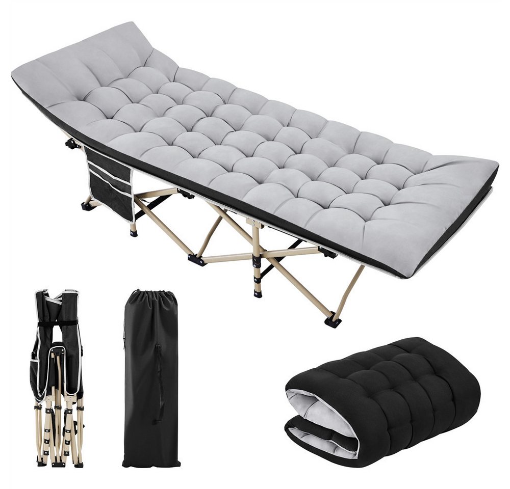 Yaheetech Feldbett mit Matratze Campingbett mit Tragetasche & Seitentasche, klappbar Yaheetech Feldbett mit Matratze Campingbett mit Tragetasche & Seitentasche, klappbar von Yaheetech