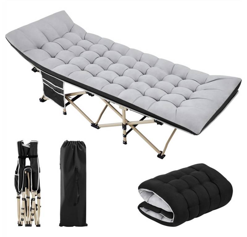 Yaheetech Feldbett mit Matratze Campingbett mit Tragetasche & Seitentasche, klappbar Yaheetech Feldbett mit Matratze Campingbett mit Tragetasche & Seitentasche, klappbar von Yaheetech