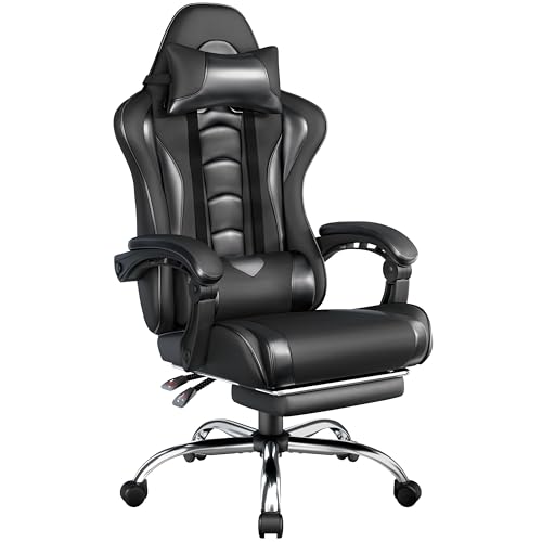 Yaheetech Gaming Stuhl Ergonomischer Gamer Stuhl mit Massagefunktion Computerstuhl mit Fußstütze Bürostuhl 90-135° Rückenlehne verstellbar Gaming Sessel PC Stuhl Schwarz Yaheetech Gaming Stuhl Ergonomischer Gamer Stuhl mit Massagefunktion Computerstuhl mit Fußstütze Bürostuhl 90-135° Rückenlehne verstellbar Gaming Sessel PC Stuhl Schwarz von Yaheetech