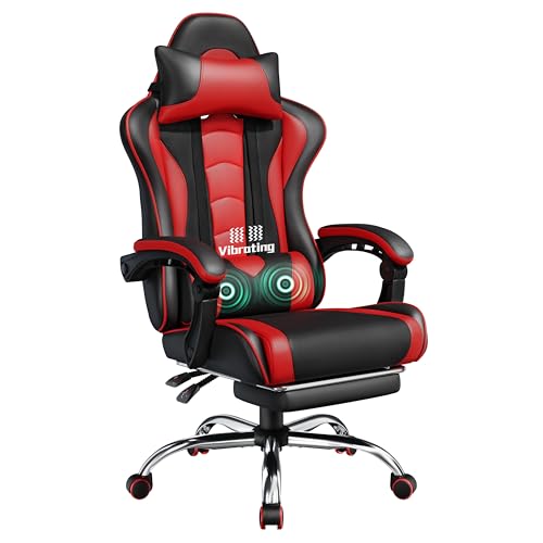 Yaheetech Gaming Stuhl Massage Gaming Sessel Ergonomischer Gamer Stuhl Bürostuhl Computerstuhl mit Fußstütze 90-135° Rückenlehne Gepolstert Gaming Chair Rot Yaheetech Gaming Stuhl Massage Gaming Sessel Ergonomischer Gamer Stuhl Bürostuhl Computerstuhl mit Fußstütze 90-135° Rückenlehne Gepolstert Gaming Chair Rot von Yaheetech