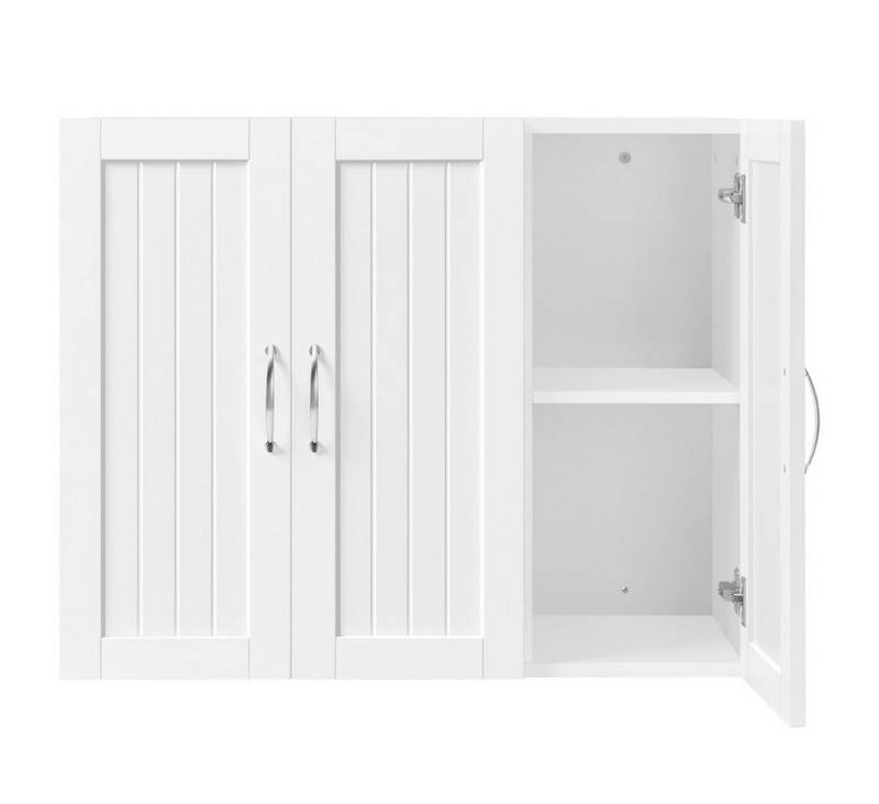Yaheetech Hängeschrank Wandschrank mit 3 Türen Badschrank Küchenschrank von Yaheetech