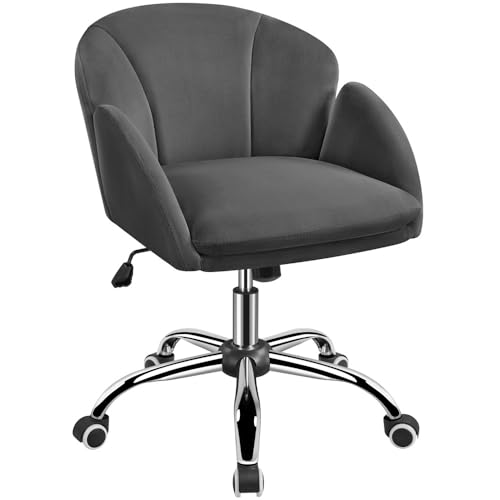 Yaheetech Homeoffice Stuhl Schminkstuhl Schreibtischstuhl höhenverstellbar Drehstuhl bis 136 kg Belastbar, SamtStuhl mit Armlehnen und Rückenlehne für Schlafzimmer Büro Wohnzimmer Yaheetech Homeoffice Stuhl Schminkstuhl Schreibtischstuhl höhenverstellbar Drehstuhl bis 136 kg Belastbar, SamtStuhl mit Armlehnen und Rückenlehne für Schlafzimmer Büro Wohnzimmer von Yaheetech