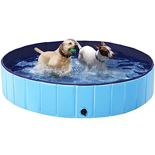 Yaheetech Hundepool für Große & Kleine Hunde, Swimmingpool Planschbecken Badewanne Wasserbecken für Hunde 140 x 30 cm von Yaheetech