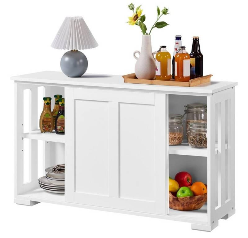 Yaheetech Kommode, Sideboard mit Stauraum und Schiebetüren von Yaheetech