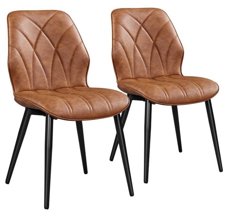 Yaheetech Küchenstuhl, Esszimmerstühle 2er Set Polsterstuhl für Küche/Esszimmer von Yaheetech