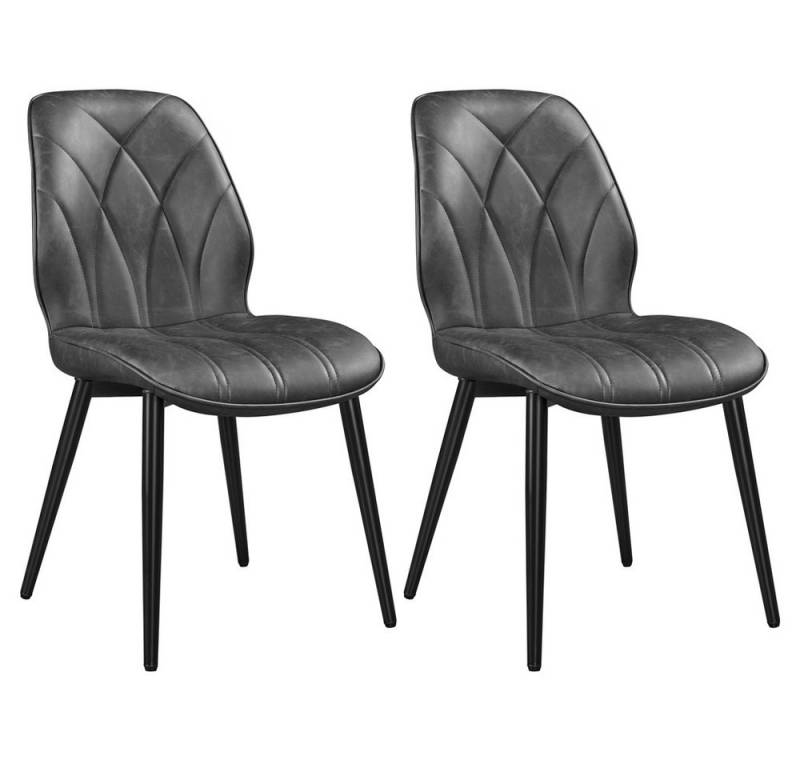 Yaheetech Küchenstuhl (2 St), Esszimmerstühle 2er Set Polsterstuhl für Küche/Esszimmer von Yaheetech