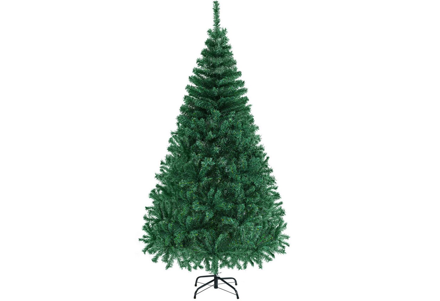 Yaheetech Künstlicher Weihnachtsbaum 183 cm Höhe Christbaum, Wiederverwendbarer Tannenbaum mit 598 Zweigen & Faltbarem Standfuß von Yaheetech