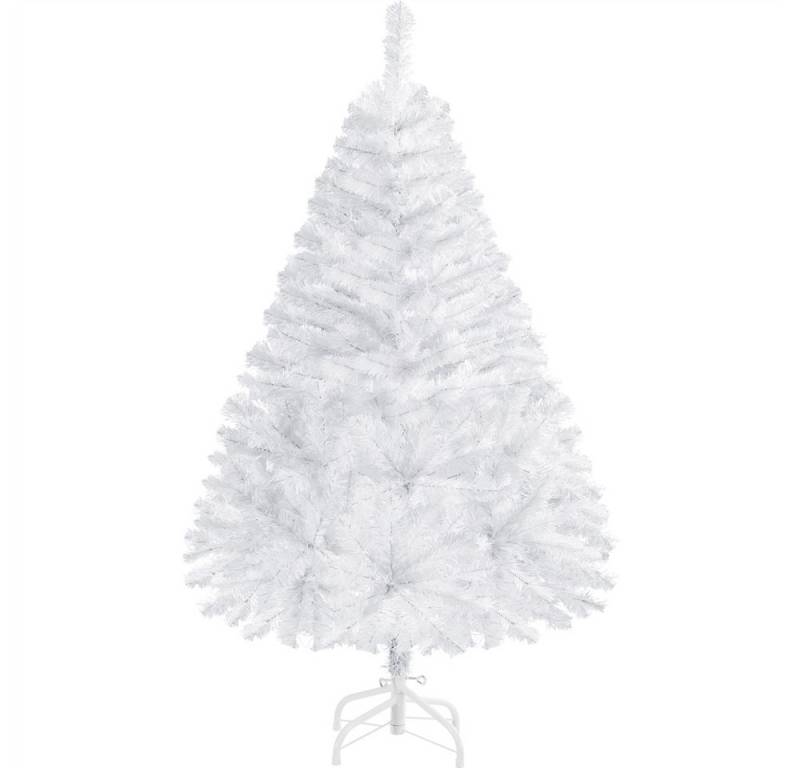 Yaheetech Künstlicher Weihnachtsbaum 61-183 cm (H), Tannenbaum, 124cm Weihnachtsbaum mit 208 Spitzen & Faltbarem Metallständer von Yaheetech