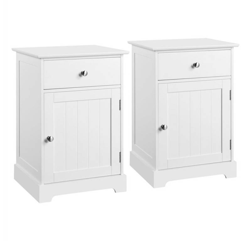 Yaheetech Nachtkonsole, 2er Set Nachttisch Nachtschrank für Schlafzimmer/Wohnzimmer von Yaheetech