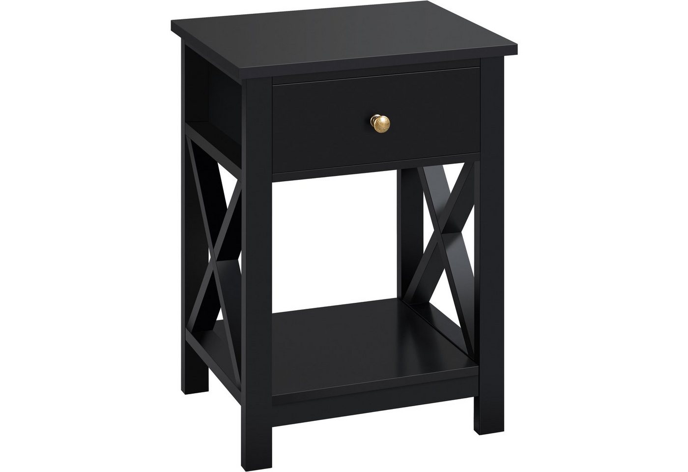 Yaheetech Nachttisch (1-St), Beistelltisch mit Schublade und Ablage, platzsparend, 40 x 30 x 55 cm von Yaheetech