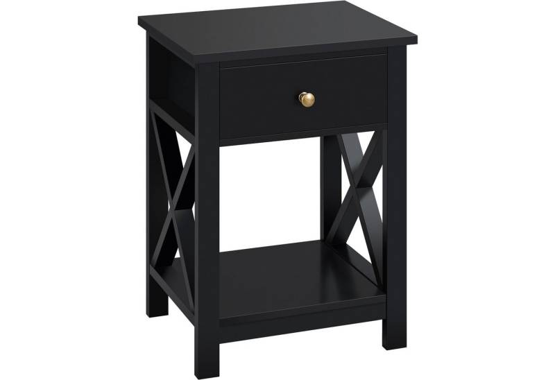 Yaheetech Nachttisch (1-St), Beistelltisch mit Schublade und Ablage, platzsparend, 40 x 30 x 55 cm von Yaheetech