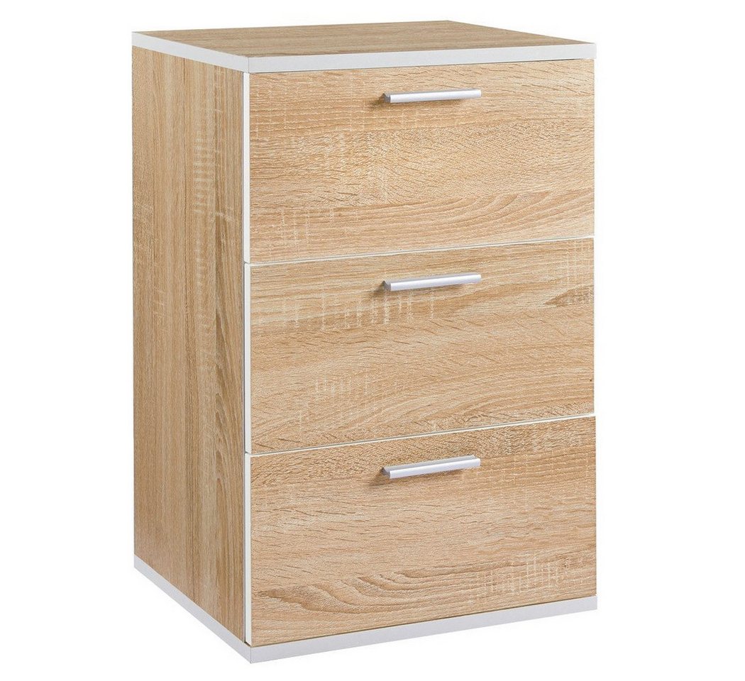 Yaheetech Nachttisch (1-St), Nachtschrank mit 3 Schubladen, 40 x 35 x 60,5 cm von Yaheetech