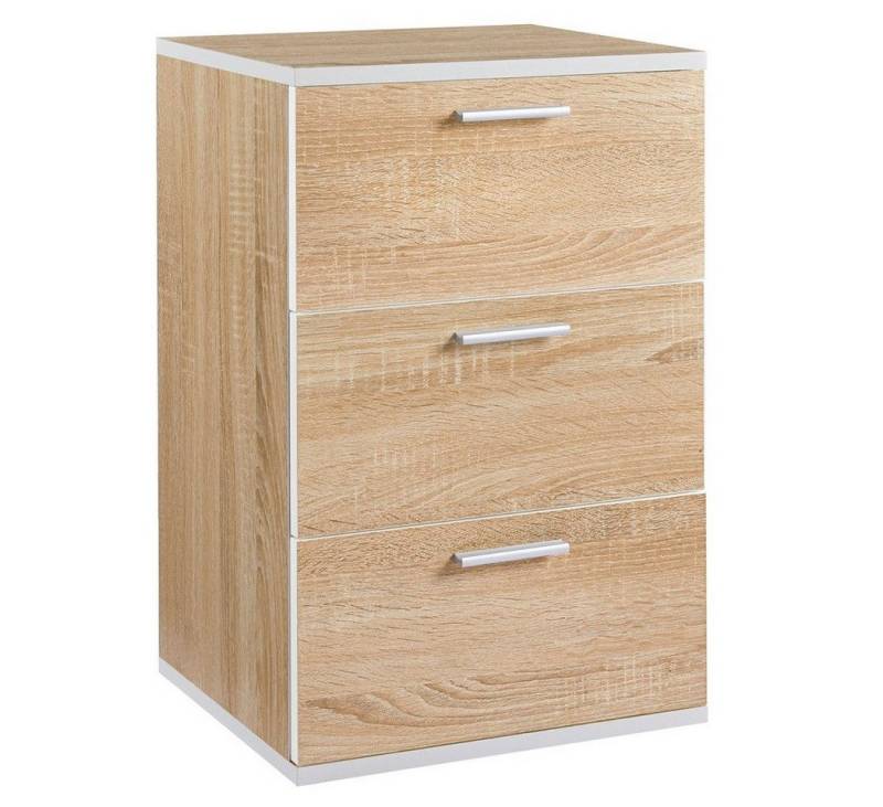 Yaheetech Nachttisch (1-St), Nachtschrank mit 3 Schubladen, 40 x 35 x 60,5 cm von Yaheetech