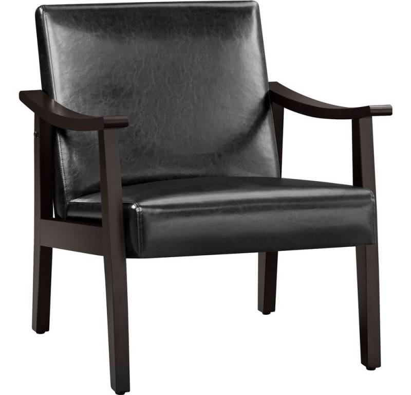 Yaheetech Relaxsessel, Retro Loungesessel Lesesessel Kunstleder von Yaheetech