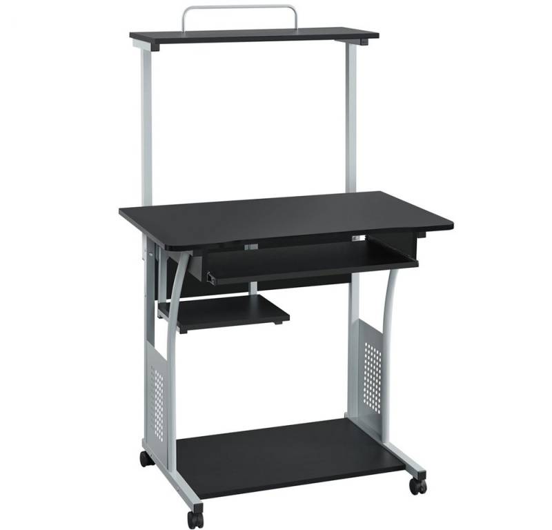 Yaheetech Schreibtisch Computertisch mit Regal & Rollen, Mehrstufiger PC-Tisch Eckschreibtisch für kleiner Raum Yaheetech Schreibtisch Computertisch mit Regal & Rollen, Mehrstufiger PC-Tisch Eckschreibtisch für kleiner Raum von Yaheetech