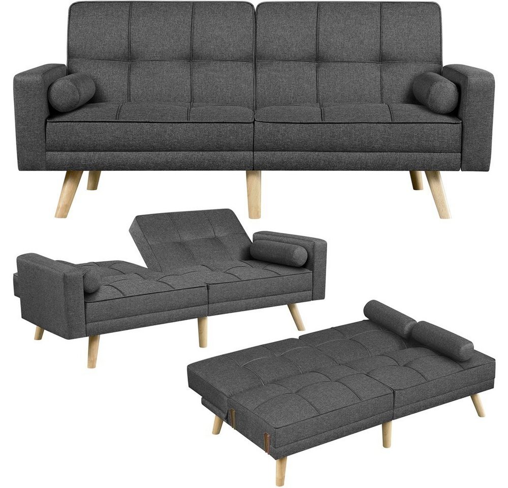 Yaheetech Sofa, Klappsofa mit Schlaffunktion Loungesofa Bettsofa von Yaheetech