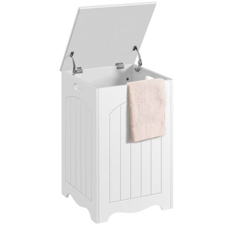 Yaheetech Wäschebox Wäschekorb mit Deckel, 69L Wäschesammler, LBH: 40x40x61 cm, Holz von Yaheetech