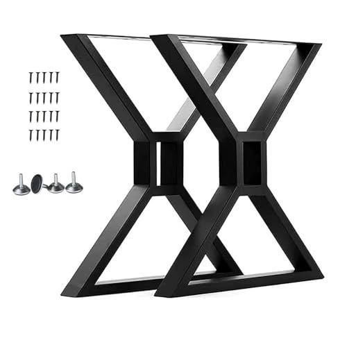 Yahpetes Tischbeine, robuste Schreibtischbeine, schwarz, für Heimwerker, Industriemöbel, Esszimmerbeine für Wohnzimmer und Küche, (H x B x B): 30 x 20 cm, 2 Stück von Yahpetes