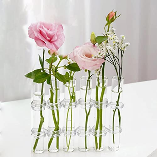 Aufklappbare Vase Aus Glas 6 Stück/8 Stück Artikulierte Blumenvase, Transparente Blumenvasen Mit Scharnier Reagenzglasvase, Rohrknospenvase Für Blumenpflanzen Displayhalter von Yajexun