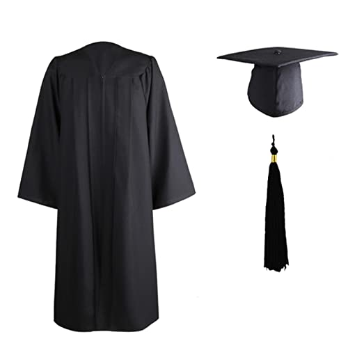 Yajimsa Akademischer Talar Doktorhut Und Quaste, Graduation Robe Doktorhut Für Abschlussfeiern, 2022 Für Hochschule Und Bachelor Akademischer Talar Mit Hut von Yajimsa