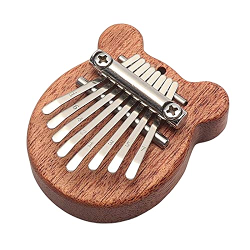 Yajimsa Kalimba Daumenklavier, tragbares -Flachbrett Kalimba, Mahagoni handgefertigt Mbira Finger Piano Musikinstrument Geschenk für Kinder Erwachsene Anfänger (8 Tasten) von Yajimsa