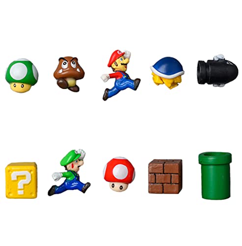 Yakiki Mini Super Mario Brothers Kühlschrankmagnete 3D Actionfiguren Kühlschrank Nachricht Magnete Lustige Magnete für Whiteboard Locker Dekorative Magnete für Büro und Küche (10), J-M von Yakiki