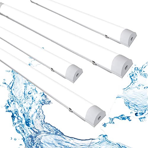 Yakimz 4x 150CM LED Deckenleuchte, 48W Led Feuchtraumleuchte, 3600LM LED Deckenlampe 4000K Werkstattlampe Neutralweiß Schrankleuchte IP65 Wannenleuchte von Yakimz