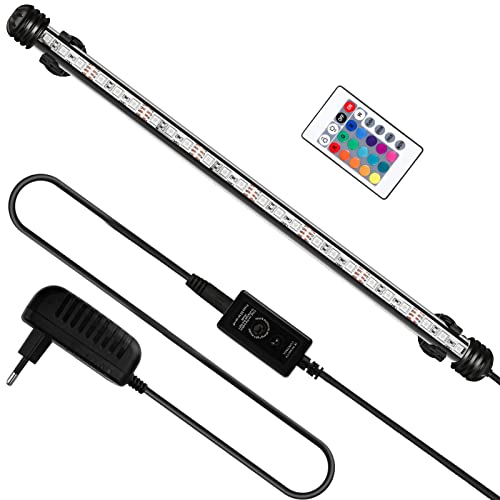 Yakimz Aquarium Beleuchtung LED, 4W Aquarium-Licht RGB, IP67 Wasserdicht, Universal Fit Aquarium Lamp, für Fisch Tank, Pflanzen Aquarium, EU Stecker von Yakimz