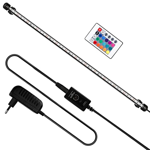 Yakimz Aquarium LED Beleuchtung, 7W Aquarium-Licht RGB, IP67 Wasserdicht, Universal Fit Aquarium Lamp, für Fisch Tank, Pflanzen Aquarium, EU Stecker von Yakimz