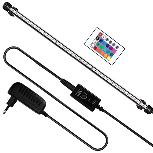 Yakimz Aquarium LED Beleuchtung 5W, Aquarium-Licht RGB, IP67 Wasserdicht, Universal Fit Aquarium Lamp, für Fisch Tank, Pflanzen Aquarium, EU Stecker von Yakimz