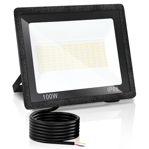 Yakimz LED Strahler Flutlicht Außen, 100W LED Scheinwerfer, 3 Einstellbare Farbtemperatur, Fluter Superhell Außenstrahler IP66 Wasserdicht, 120 ° Außenbeleuchtung, für Garten, Garage, Hotel, Hof Yakimz LED Strahler Flutlicht Außen, 100W LED Scheinwerfer, 3 Einstellbare Farbtemperatur, Fluter Superhell Außenstrahler IP66 Wasserdicht, 120 ° Außenbeleuchtung, für Garten, Garage, Hotel, Hof von Yakimz