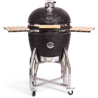 Yakiniku Kamado Grill inkl. Ständer, Seitentischen & Pro Set 22'' XLarge, 56 cm Grillfläche von Yakiniku