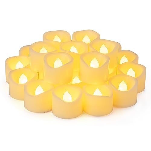 Yakpo 24 Stück 3,8 cm x 3 cm flammenlose LED-Teelichter, flackernde Teelichter, batteriebetrieben, flackernde gefälschte Votivkerzen, Großpackung für Hochzeit, Halloween, Weihnachten, Heimdekoration Yakpo 24 Stück 3,8 cm x 3 cm flammenlose LED-Teelichter, flackernde Teelichter, batteriebetrieben, flackernde gefälschte Votivkerzen, Großpackung für Hochzeit, Halloween, Weihnachten, Heimdekoration von Yakpo