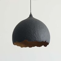 Pappmaché Pendelleuchte Malva C50 von YalanzhiObjects