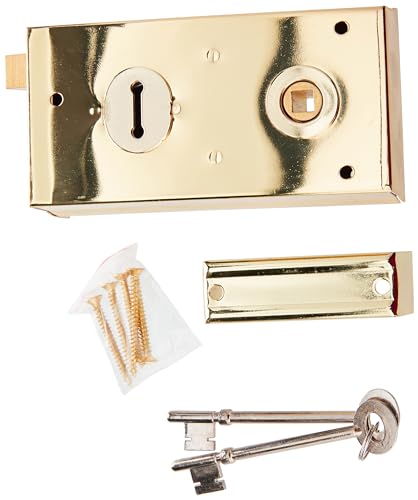 Yale Locks P401 Visi Pack Riegelschloss 138 x 76 mm Messing-Finish von Yale