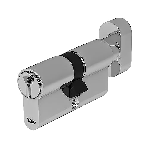 Yale YC054KD304003N1 YC054 Zylinder für Schloss, vernickelt, mit Pomolo von Yale