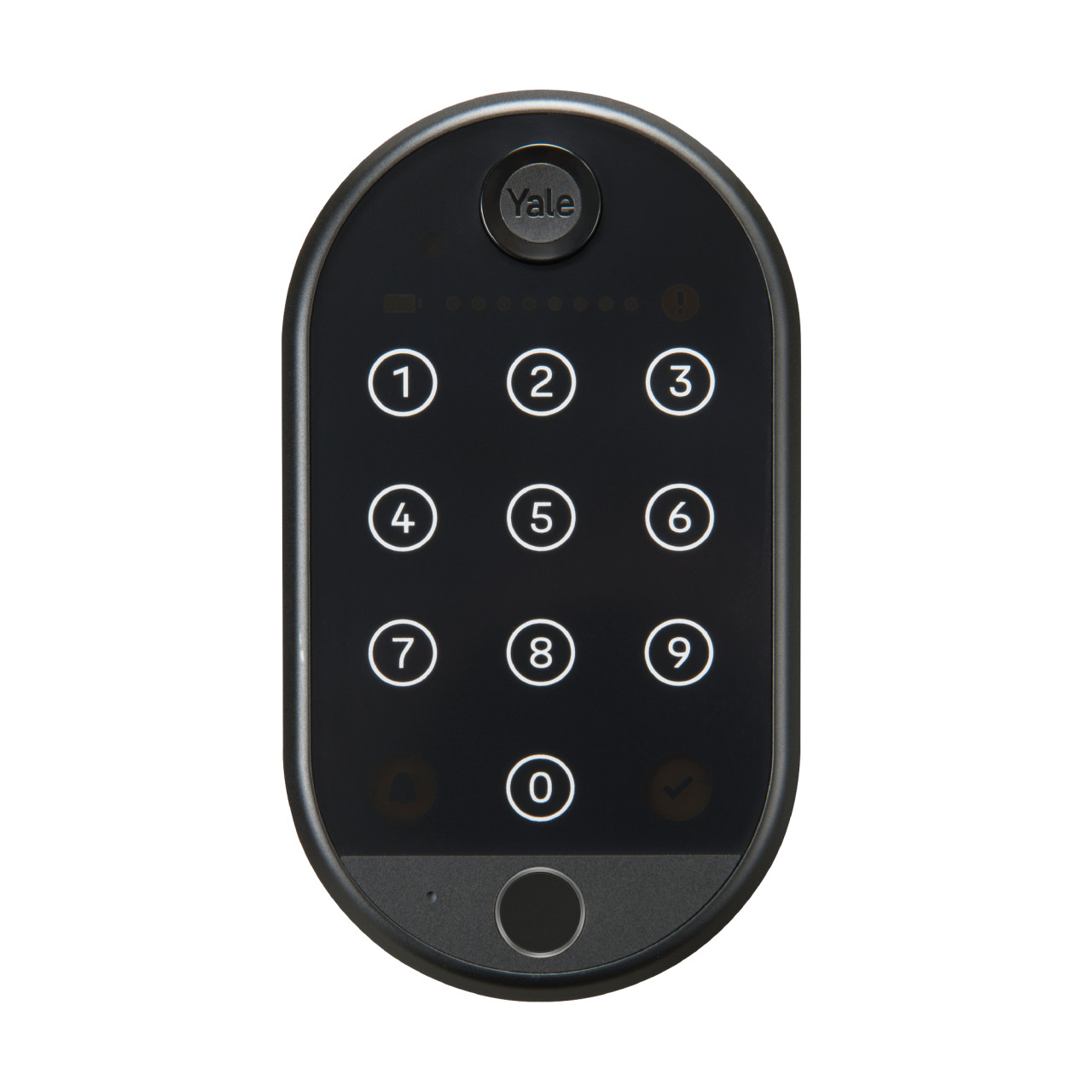 Yale Smart Türschloss Linus Smart Keypad 2 schwarz mit Fingerabdrucksensor von Yale Smart Living